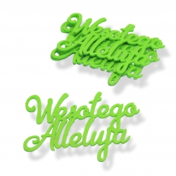 napis wesołego alleluja